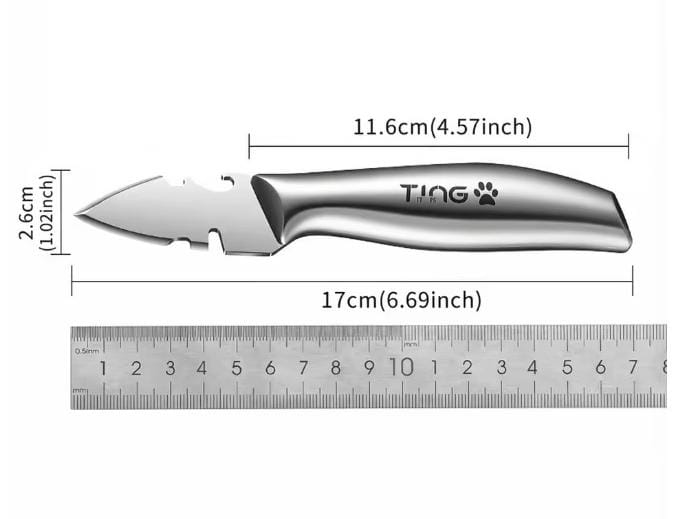 Faca para Ostras Aço Inox