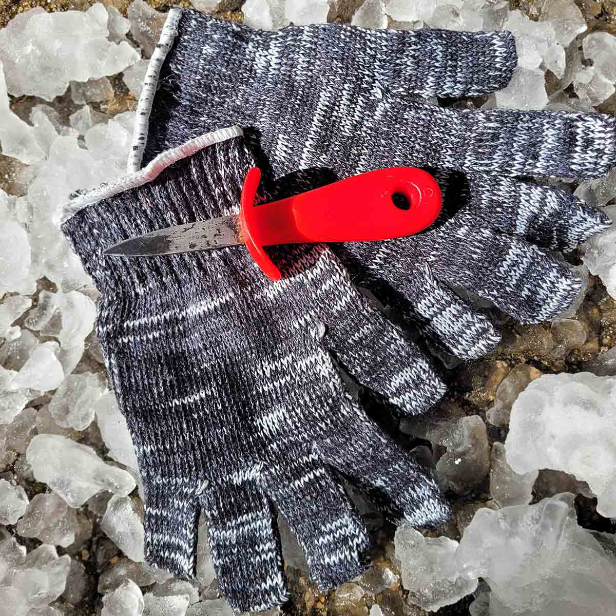 Kit Ostras com Faca, Luvas e Espremedor