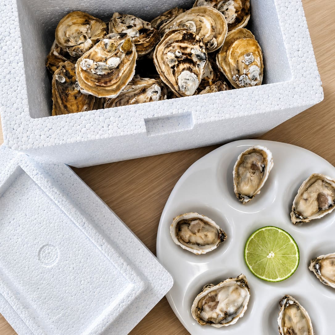 Kit Dia dos Namorados 2 Dúzias de Ostras Le Petit + Vinho Chileno Sauvignon Blanc Camino de Chile